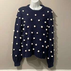 Cute fun polka dot sweater like new